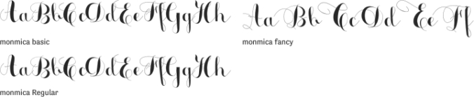 Monmica Font Preview
