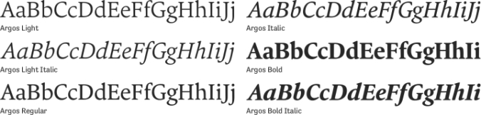 Argos Font Preview