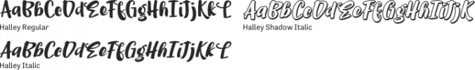 Halley Font Preview