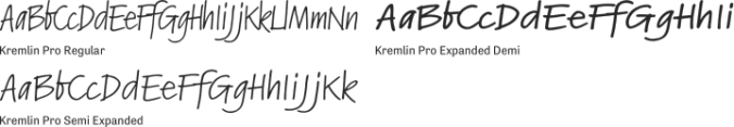 Kremlin Pro Font Preview