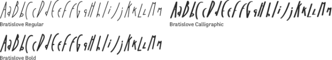 Bratislove Font Preview