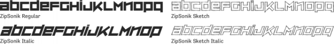 ZipSonik font download