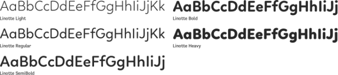 Linotte Font Preview