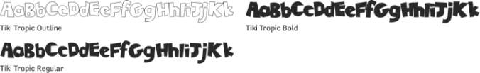 Tiki Tropic Font Preview