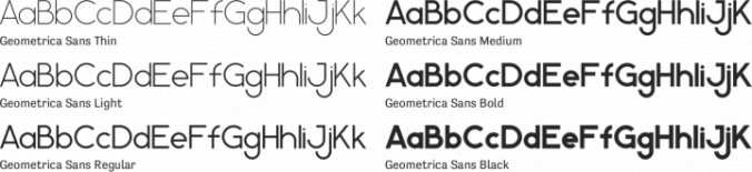 Geometrica Sans Font Preview