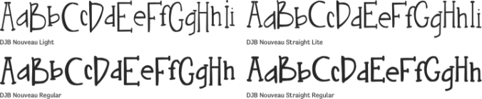 DJB Nouveau Font Preview