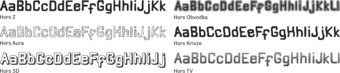 Hors Font Preview