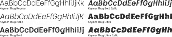 Keymer Thug Font Preview