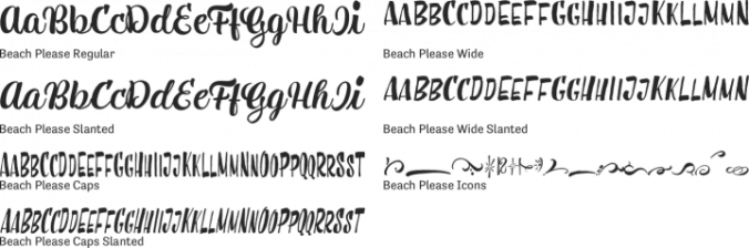 Beach Please font download