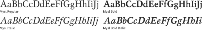 Mysl Font Preview
