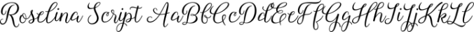 Roselina Script font download