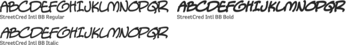 Street Cred font download