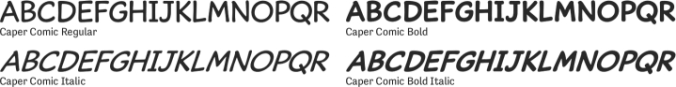 Caper Comic font download