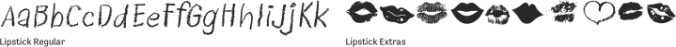 Lipstick Font Preview