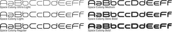 Space Colony font download