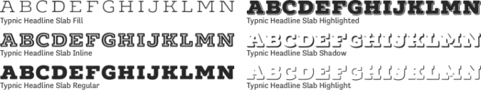 Typnic Headline Slab font download