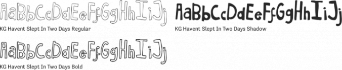 KG Havent Slept In Two Days font download