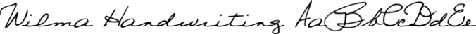 Wilma Handwriting font download