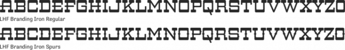 LHF Branding Iron font download