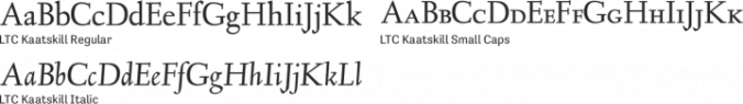LTC Kaatskill Font Preview