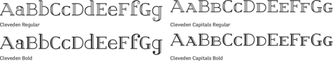 Cleveden font download