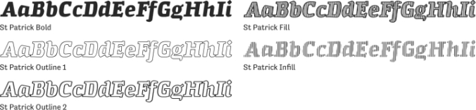 St Patrick Font Preview