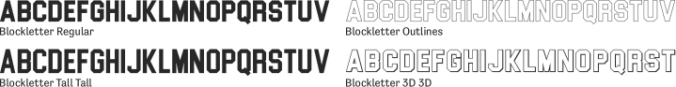 Blockletter Font Preview