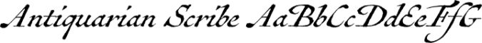 Antiquarian Scribe font download