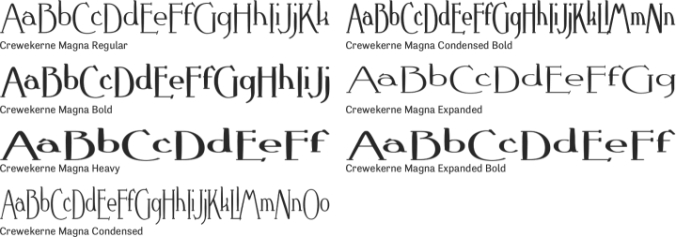 Crewekerne Magna Font Preview