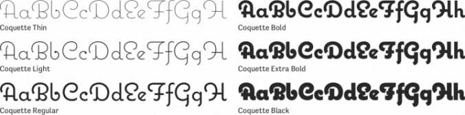 Coquette Font Preview