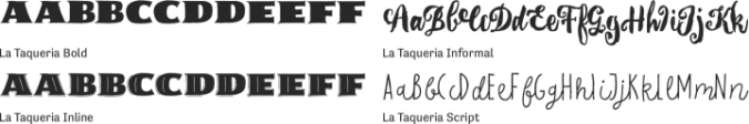 La Taqueria Font Preview