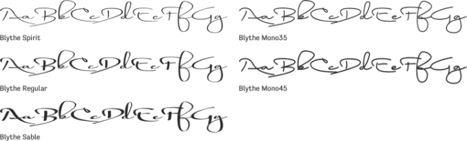 Blythe Font Preview