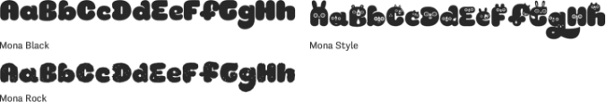 Mona Font Preview