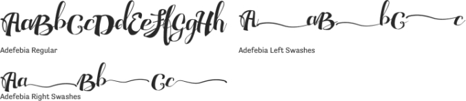 Adefebia Font Preview