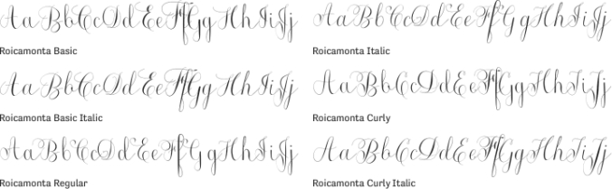 Roicamonta Font Preview