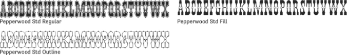 Pepperwood Std Font Preview