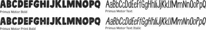 Primus Motor font download