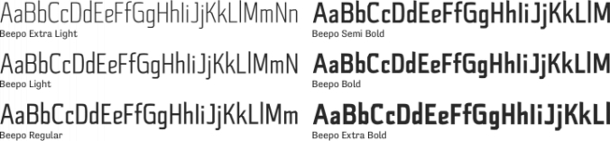 Beepo Font Preview