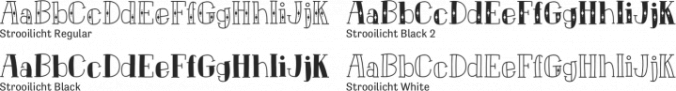 Strooilicht Font Preview