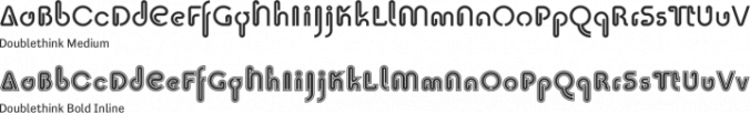 Doublethink Font Preview