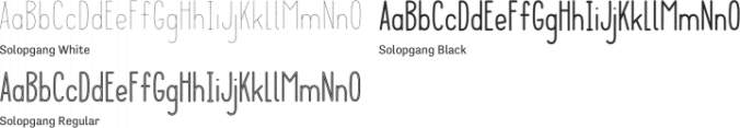 Solopgang Font Preview