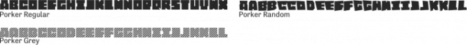 Porker Font Preview