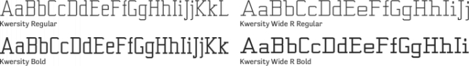 Kwersity Font Preview