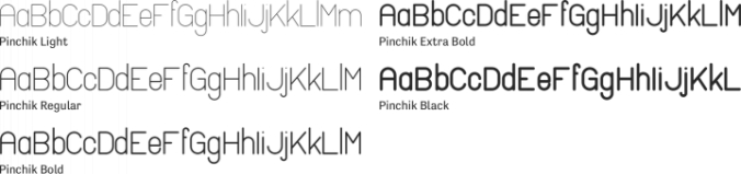 Pinchik Font Preview