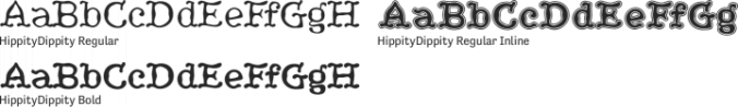 HippityDippity Font Preview