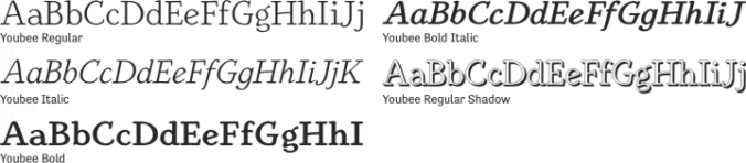 Youbee Font Preview