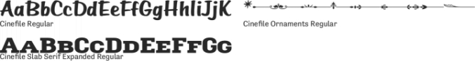 Cinefile Font Preview
