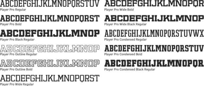 Player Pro font download