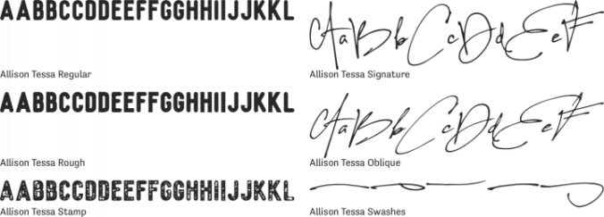 Allison Tessa font download