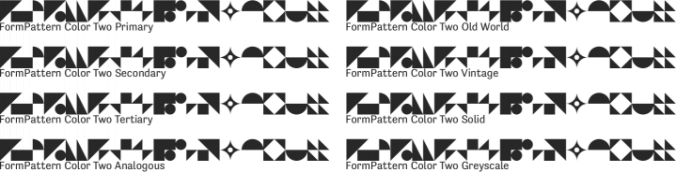 FormPattern Color Font Preview